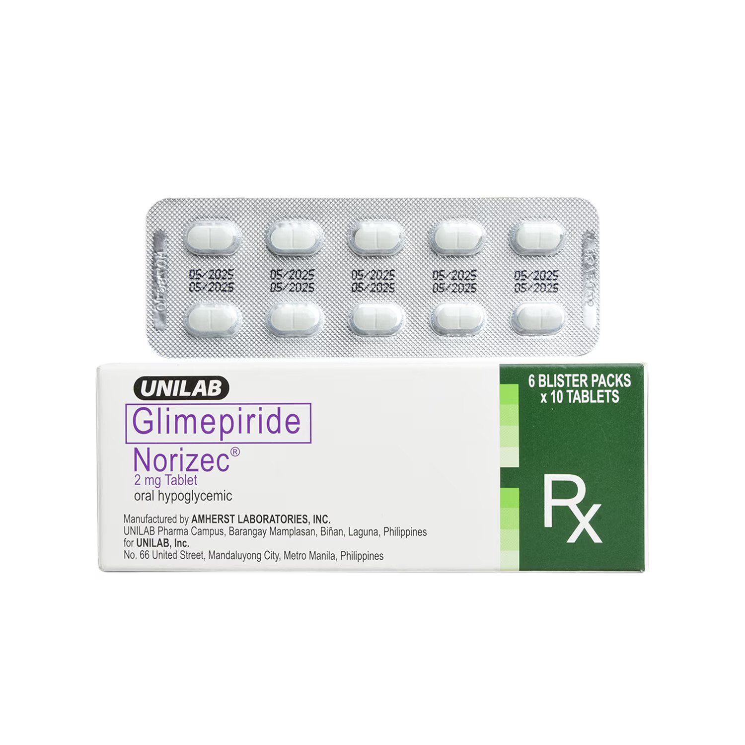 NORIZEC Glimepiride 2mg Tablet 60's price in the Philippines | MedsGo ...